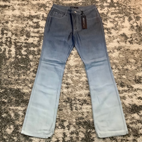 Revolt Jeans Denim - NWT ladies flare jeans ombre fade, assorted sizes, zip up, pockets